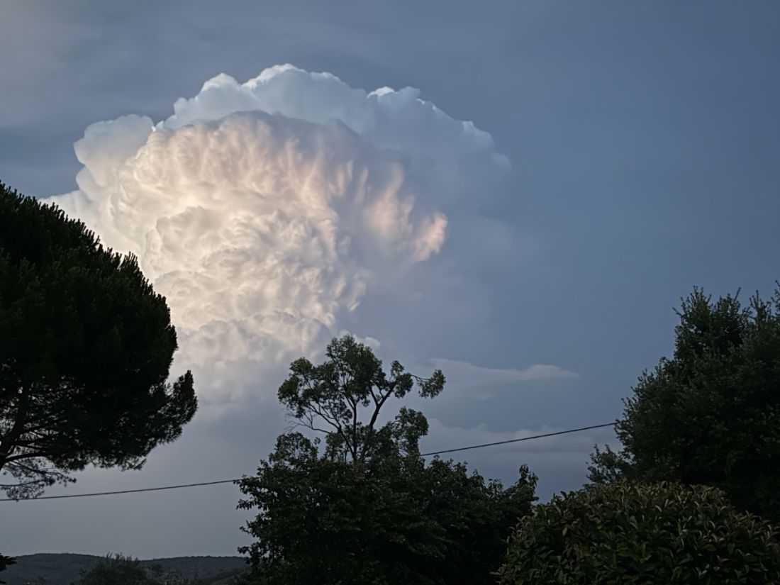 nuage pendant un orage